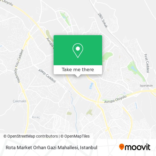 Rota Market Orhan Gazi Mahallesi map
