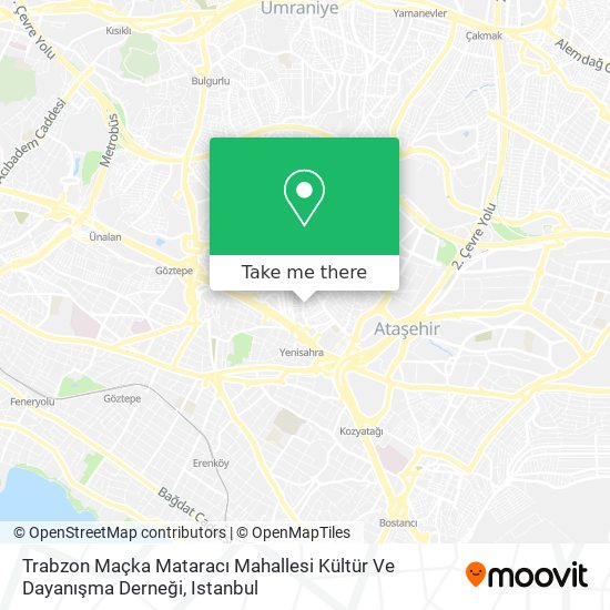 Trabzon Maçka Mataracı Mahallesi Kültür Ve Dayanışma Derneği map