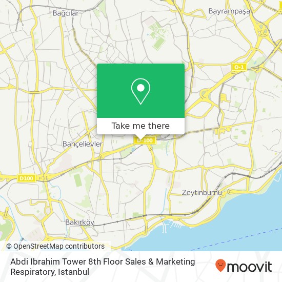 Abdi Ibrahim Tower 8th Floor Sales & Marketing Respiratory map