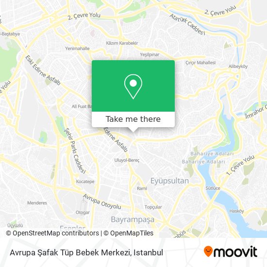 Avrupa Şafak Tüp Bebek Merkezi map