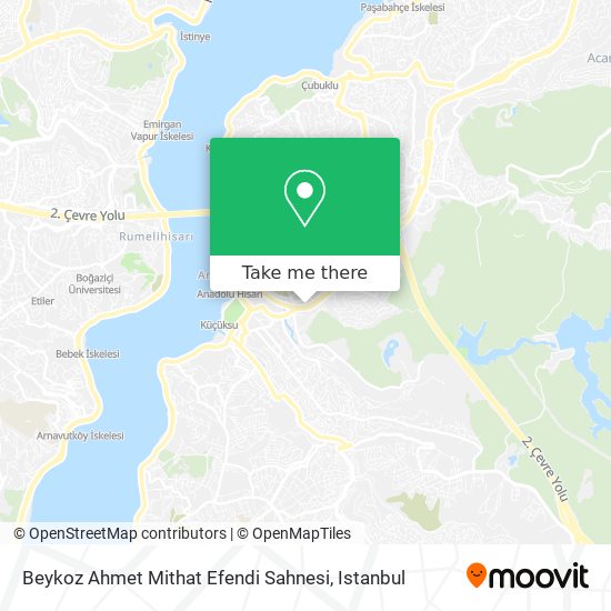 Beykoz Ahmet Mithat Efendi Sahnesi map