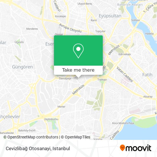 Cevizlibağ Otosanayi map