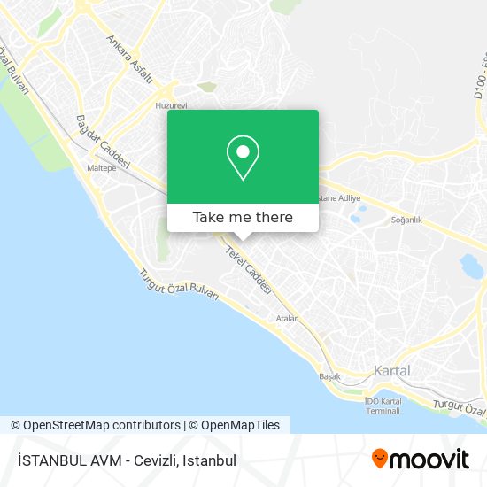İSTANBUL AVM - Cevizli map