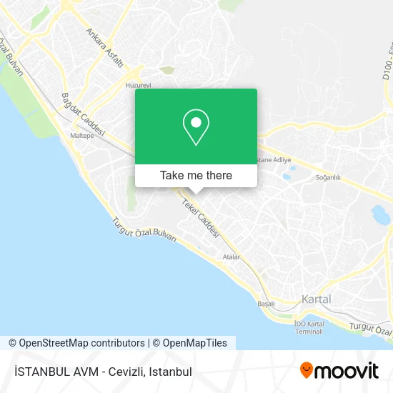 İSTANBUL AVM - Cevizli map