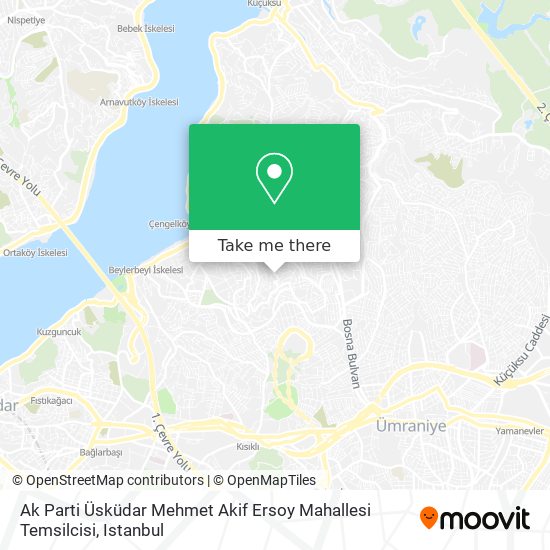 Ak Parti Üsküdar Mehmet Akif Ersoy Mahallesi Temsilcisi map