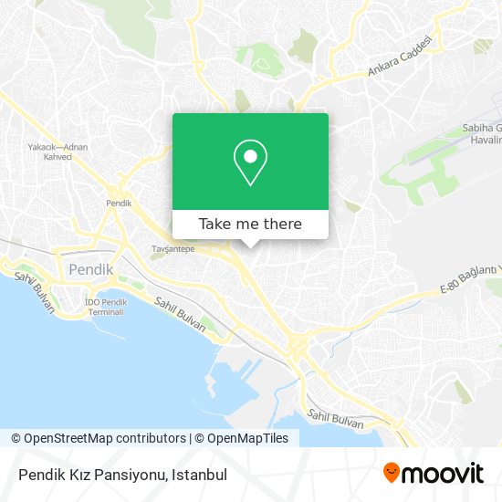 Pendik Kız Pansiyonu map