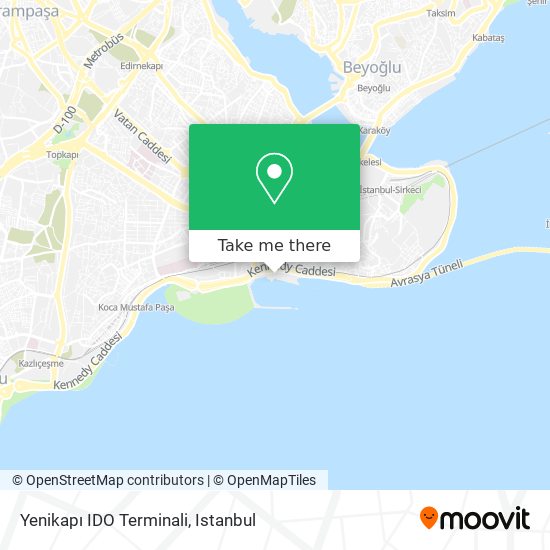 how to get to yenikapi ido terminali in yenikapi fatih by bus metro train or cable car