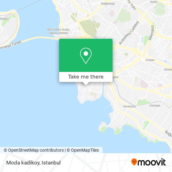 Moda kadikoy map