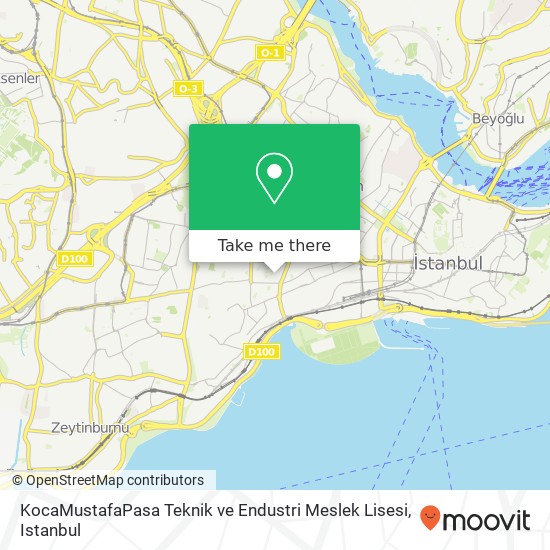 KocaMustafaPasa Teknik ve Endustri Meslek Lisesi map