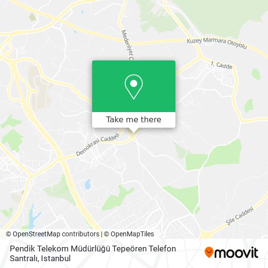 Pendik Telekom Müdürlüğü Tepeören Telefon Santralı map