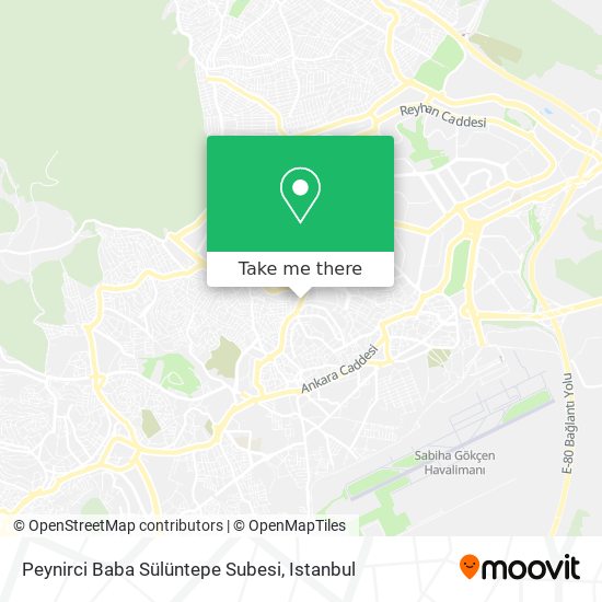 Peynirci Baba Sülüntepe Subesi map