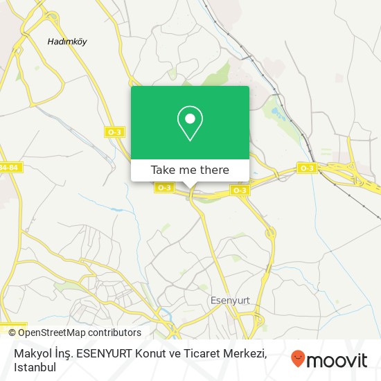 Makyol İnş. ESENYURT Konut ve Ticaret Merkezi map