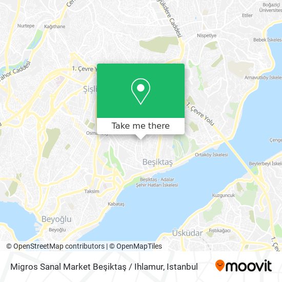 Migros Sanal Market Beşiktaş / Ihlamur map
