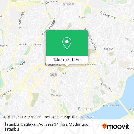 İstanbul Çağlayan Adliyesi 34. İcra Müdürlüğü map