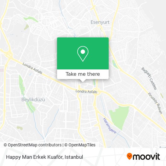 Happy Man Erkek Kuaför map