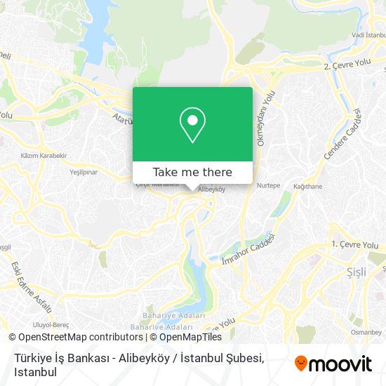 Türkiye İş Bankası - Alibeyköy / İstanbul Şubesi map