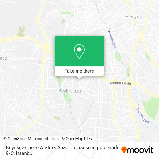 Büyükçekmece Atatürk Anadolu Lisesi en popi sınıfı 9 / C map