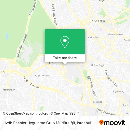 İvdb Esenler Uygulama Grup Müdürlüğü map