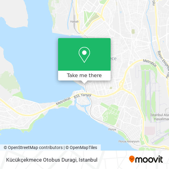 Kücükçekmece Otobus Duragi map