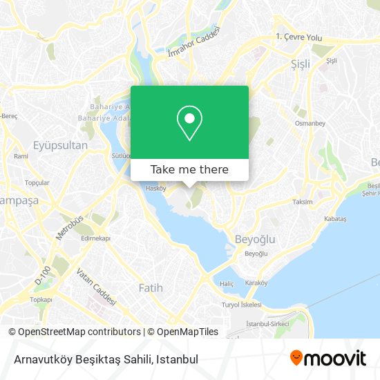 Arnavutköy Beşiktaş Sahili map