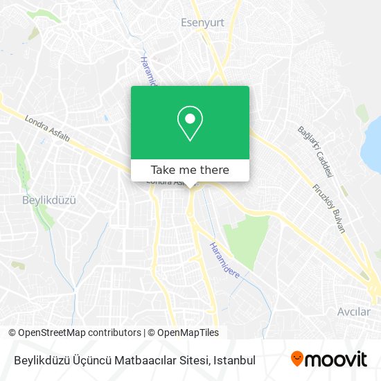 Beylikdüzü Üçüncü Matbaacılar Sitesi map