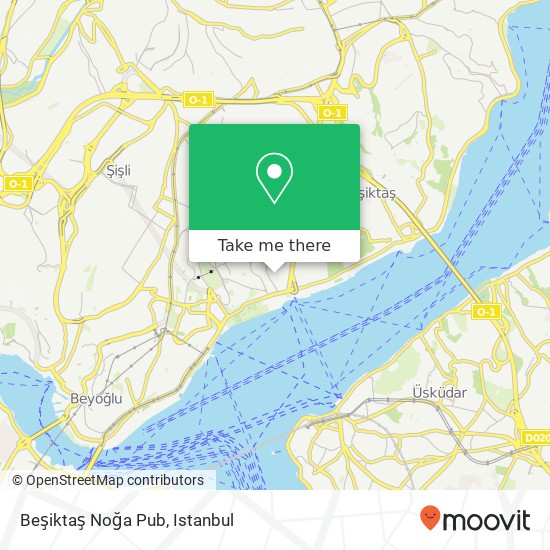 Beşiktaş Noğa Pub map