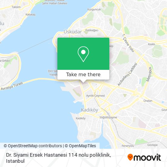Dr. Siyami Ersek Hastanesi 114 nolu poliklinik map