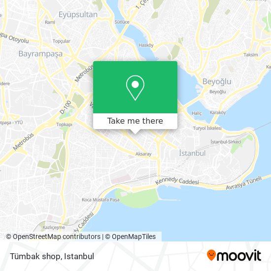 Tümbak shop map