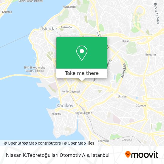 Nissan K.Tepretoğulları Otomotiv A.ş map