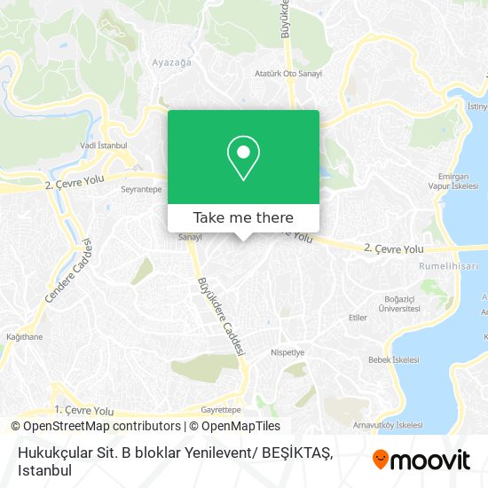 Hukukçular Sit. B bloklar Yenilevent/ BEŞİKTAŞ map