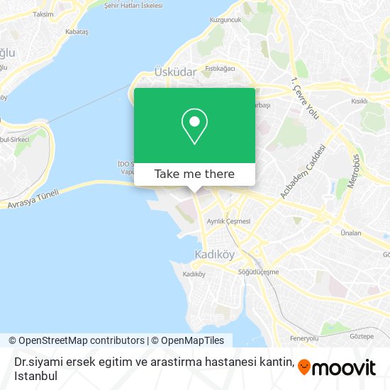 Dr.siyami ersek egitim ve arastirma hastanesi kantin map