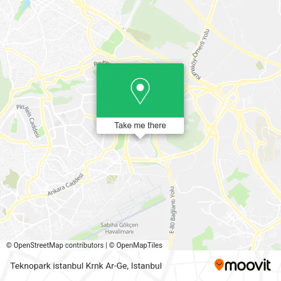 Teknopark istanbul Krnk Ar-Ge map