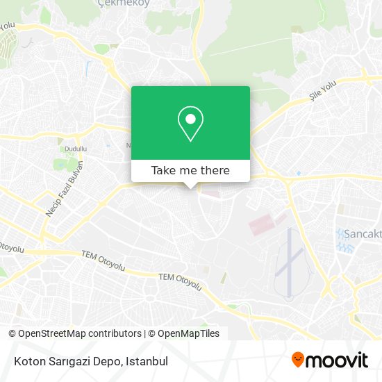 Koton Sarıgazi Depo map
