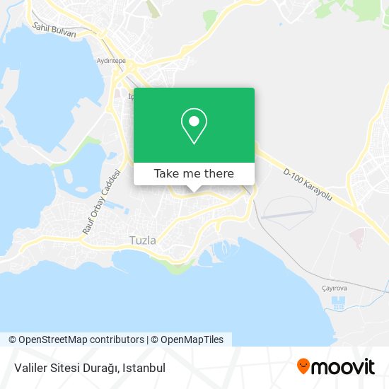 Valiler Sitesi Durağı map