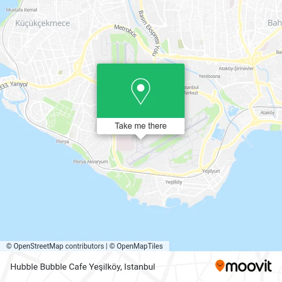Hubble Bubble Cafe Yeşilköy map