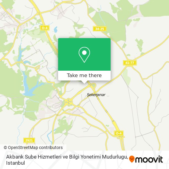 Akbank Sube Hizmetleri ve Bilgi Yonetimi Mudurlugu map