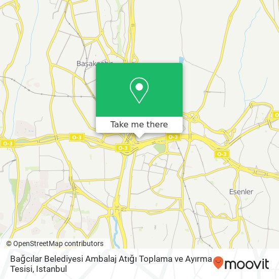 Bağcılar Belediyesi Ambalaj Atığı Toplama ve Ayırma Tesisi map