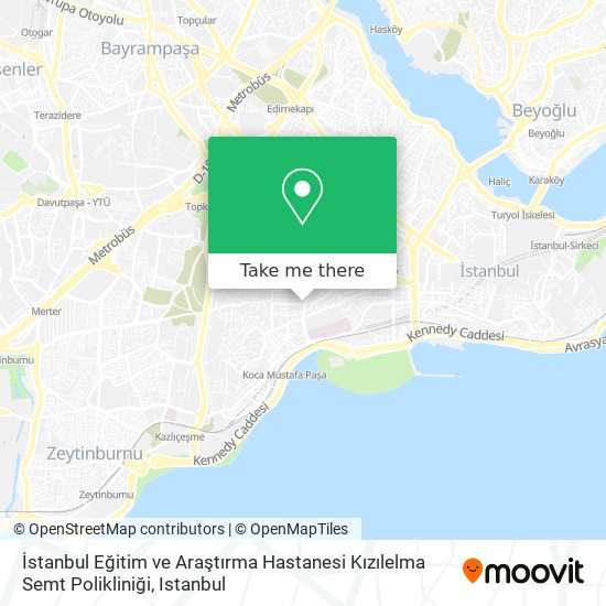 İstanbul Eğitim ve Araştırma Hastanesi Kızılelma Semt Polikliniği map