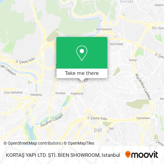 KORTAŞ YAPI LTD. ŞTİ. BİEN SHOWROOM map