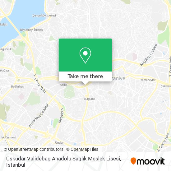 Üsküdar Validebağ Anadolu Sağlık Meslek Lisesi map