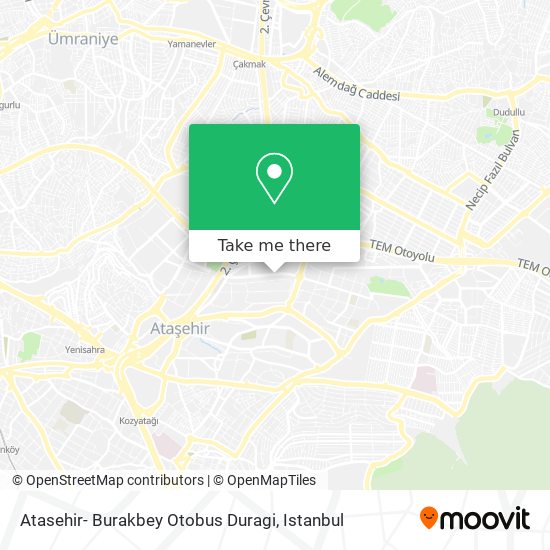 Atasehir- Burakbey Otobus Duragi map