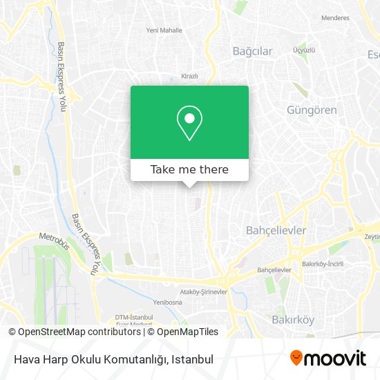 Hava Harp Okulu Komutanlığı map