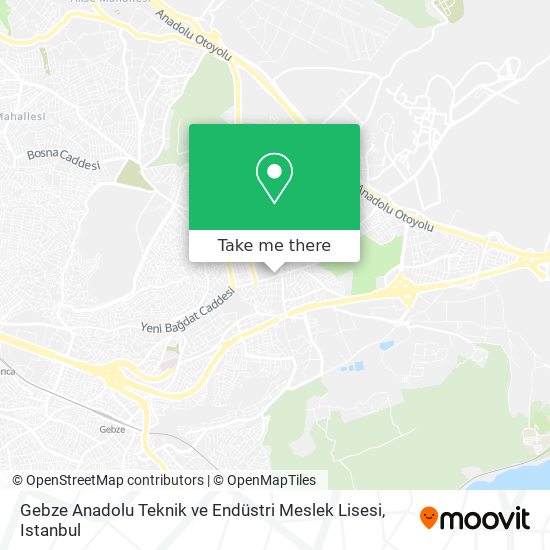 Gebze Anadolu Teknik ve Endüstri Meslek Lisesi map