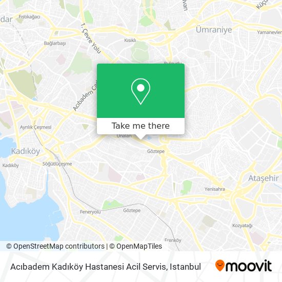 Acıbadem  Kadıköy Hastanesi Acil Servis map