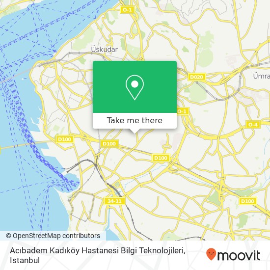 Acıbadem Kadıköy Hastanesi Bilgi Teknolojileri map
