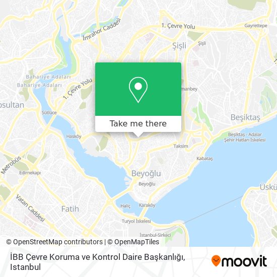 İBB Çevre Koruma ve Kontrol Daire Başkanlığı map