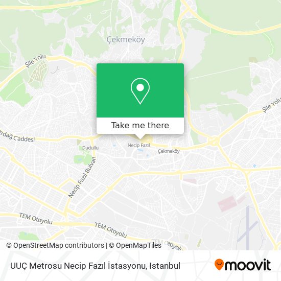 UUÇ Metrosu Necip Fazıl İstasyonu map