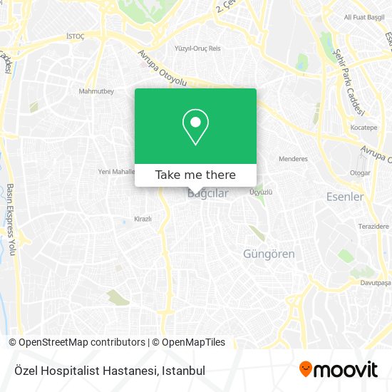 Özel Hospitalist Hastanesi map