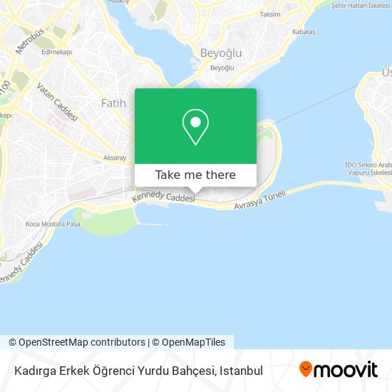 Kadırga  Erkek Öğrenci  Yurdu Bahçesi map