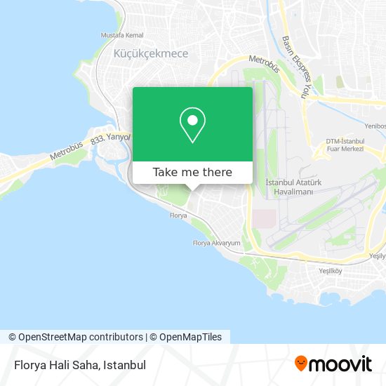 Florya Hali Saha map